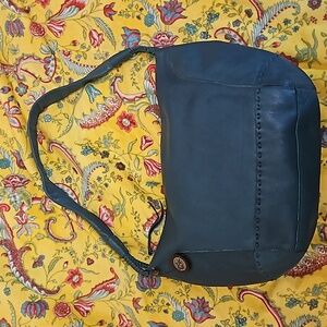 The Sak Blue/Green Leather Satchel